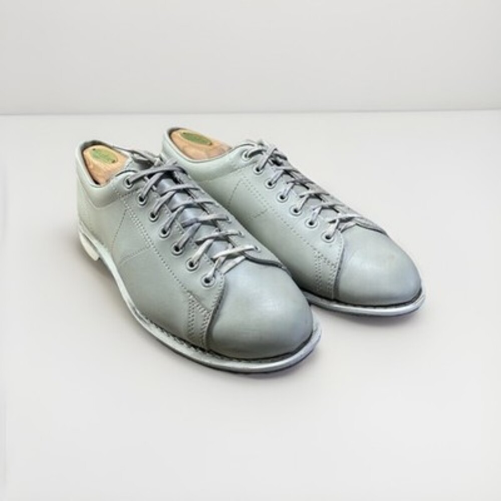 Vintage Rare Hyde Bowling Shoes Mens 9 Beige‎ Leather 1970s Retro Athletic